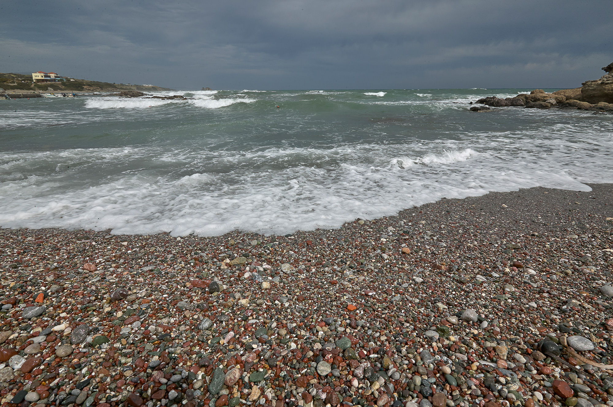 stormy sea, Rhodes